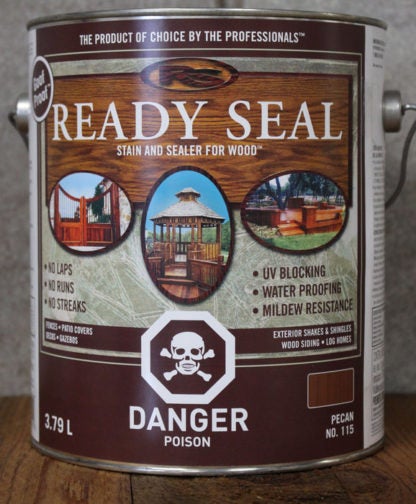 STAIN & SEALER EXT READY SEAL PECAN 3.78L 115