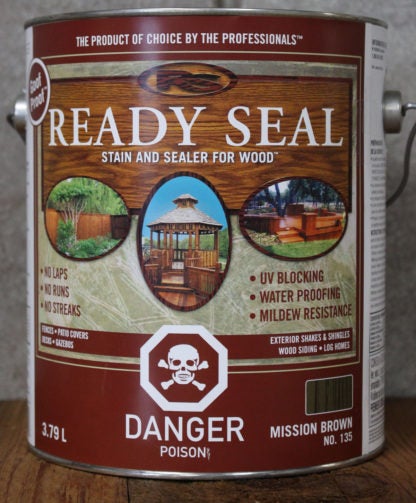 STAIN & SEALER EXT READY SEAL MISSION BROWN 3.78L 135