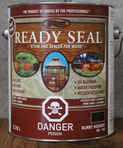 STAIN & SEALER EXT READY SEAL BURNT HICKORY 3.78L 145