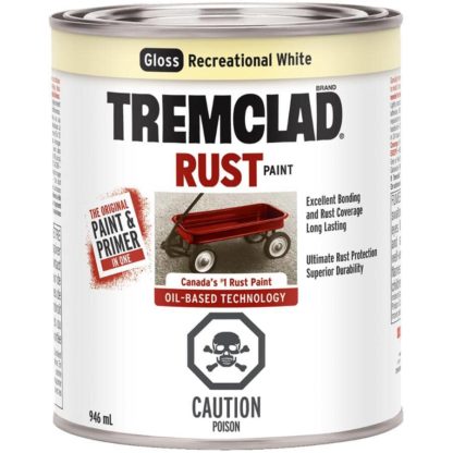 PAINT TREMCLAD R.P. REC WHITE 946ML 254910