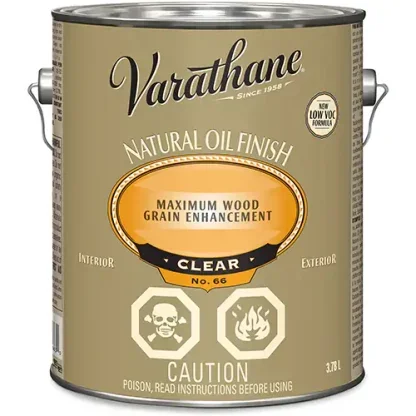 VARATHANE NATURAL OIL FINISH CLEAR 3.78L Y6631