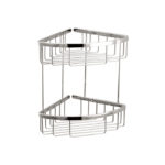 BASKET TRIANGULAR 2-TIER 11.5"X8" CHROME (AB) 2067PC