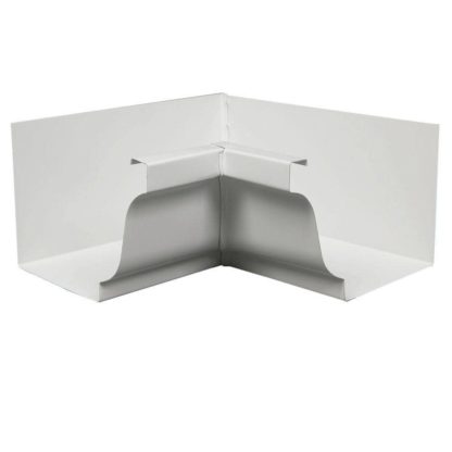 Amerimax 5" White Alumnium K-Style Gutter Inside 27201