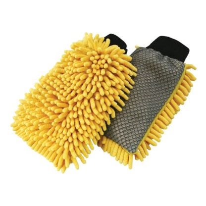 Carrand 2-In-1 Chenille/Microfiber Wash Mitt 45320CBL