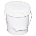 Encore 3.78 L Plastic Pail, White, With Metal Handle 10128