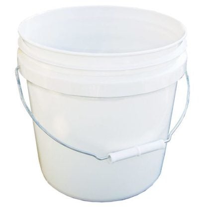 Encore 8 L Plastic Pail, White 20256