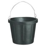 Fortex-Fortiflex 8 Quart Heavy Duty Rubber Pail, Black N400-8