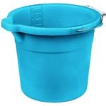 Sterilite 12 Quart Plastic Spout Pail, Blue 11234312