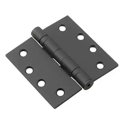 4" X 4" Ball Bearing Hinge, Black, Pair BB4040