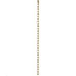 #6 1/8" Beaded Chain, Brass Plated, Per Foot BCB6