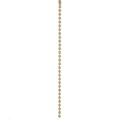 #6 1/8" Beaded Chain, Brass Plated, Per Foot BCB6