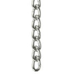 #8 Twist Link Machine Chain, Nickel, Per Foot R500