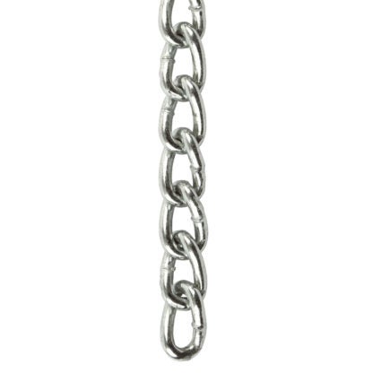 #8 Twist Link Machine Chain, Nickel, Per Foot R500