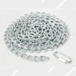 #7 Twist Link Machine Chain, Nickel, Per Foot R505