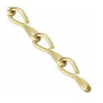 #16 Single Jack Chain, Brass Plated, Per Foot R576