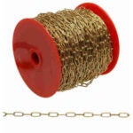 #5 Clock Chain, Brass, Per Foot R600