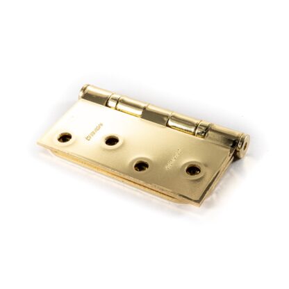 Canaropa 4" X 4" Ball Bearing Hinge, Bright Brass, Pair B848C344