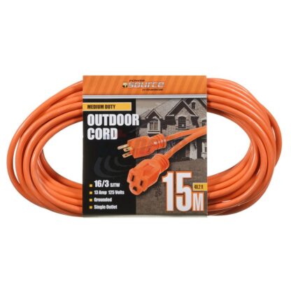 16/3 15M Single Outlet Outdoor Extension Cord 4050