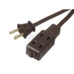 2M Indoor Extension Cord, Brown 4051