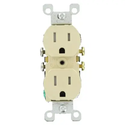 Cathelle Duplex Outlet, Ivory, 10 Box 5630XC