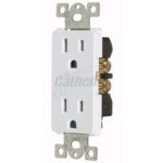 Cathelle Decora Receptacle, White 5635