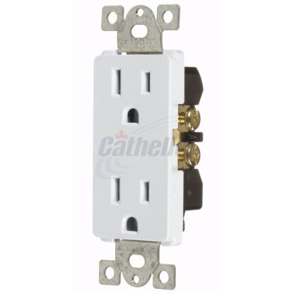 Cathelle Decora Receptacle, White 5635