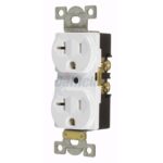 20 Amp/125V Duplex Plug, White RR20-W 5916