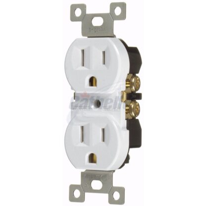 Cathelle Duplex Outlet, White, 10 Box 5930C