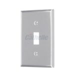 Cathelle 1-Gang Switch Wall Plate, Stainless Steel 7071