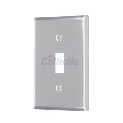 Cathelle 1-Gang Switch Wall Plate, Stainless Steel 7071