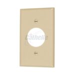 Cathelle Single Receptacle Plate, Ivory 1131V