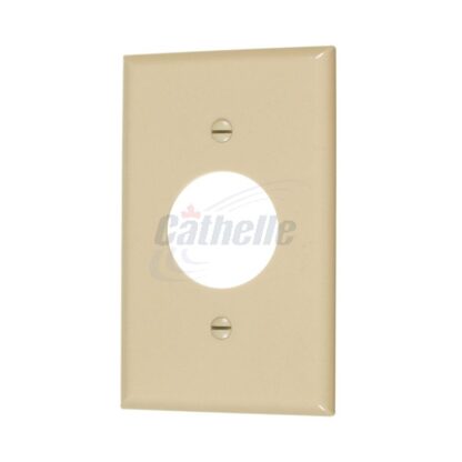 Cathelle Single Receptacle Plate, Ivory 1131V