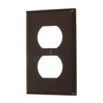 Cathelle Duplex Outlet Plate, Brown 7811