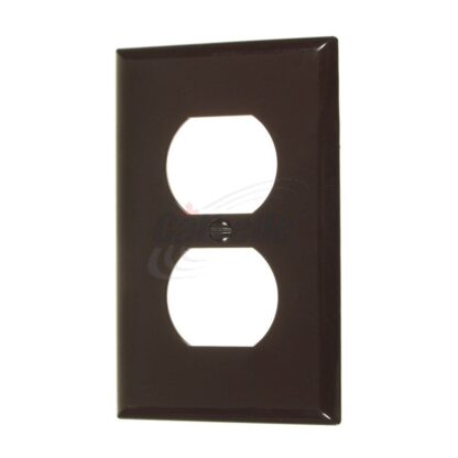 Cathelle Duplex Outlet Plate, Brown 7811