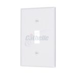 Cathelle Single Switch Plate, White 7901