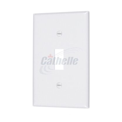 Cathelle Single Switch Plate, White 7901