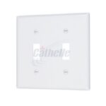 Cathelle 2-Toggle Switch Plate, White 7902