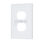 Cathelle Duplex Outlet Plate, White 7908