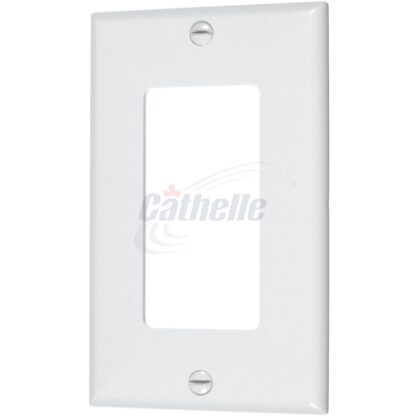 Cathelle Single Decora Plate, White 7922