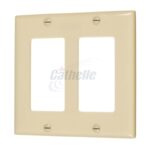 Cathelle Double Decora Plate, Ivory 7926