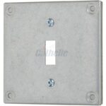 Cathelle 4" Square Metal Switch Cover 8361