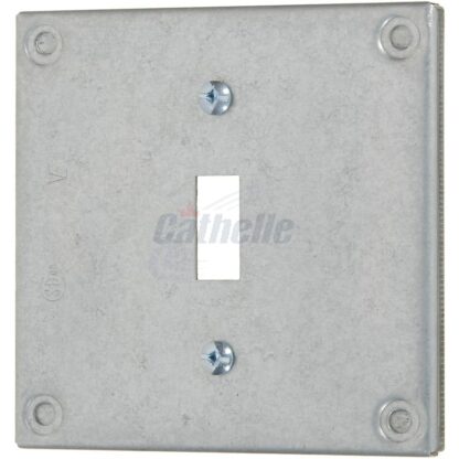 Cathelle 4" Square Metal Switch Cover 8361