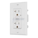 Vista 20 Amp Tamper-Resistant GFCI Outlet, White B5015