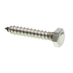 1/4" X 1-1/4" Hex Lag Bolt 18-8, Stainless Steel 27AL1/4X1-1/4