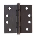 Emtek 4" X 4" Square Corner Hinge, Oil Rubbed Bronze 96412US10B