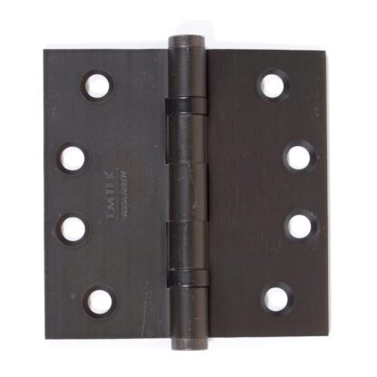 Emtek 4" X 4" Square Corner Hinge, Oil Rubbed Bronze 96412US10B