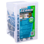 E-Z Ancor® Stud Solver #8 Self-Drilling Zinc Drywall Anchor, Medium Duty - 100 Box 6400