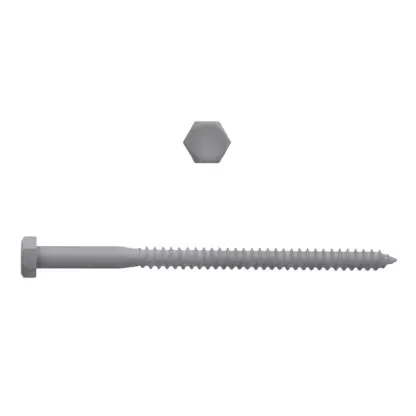 5/16" X 5" Hex Lag Bolt, Zinc Plated, 100 Box 094364