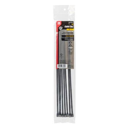 Gardner-Bender 11" Cable Ties, Black 15 Pack 3120