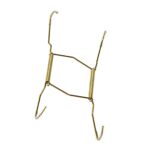 Hillman 11" - 18" Polished Brass Plate Hanger with Tip 122056